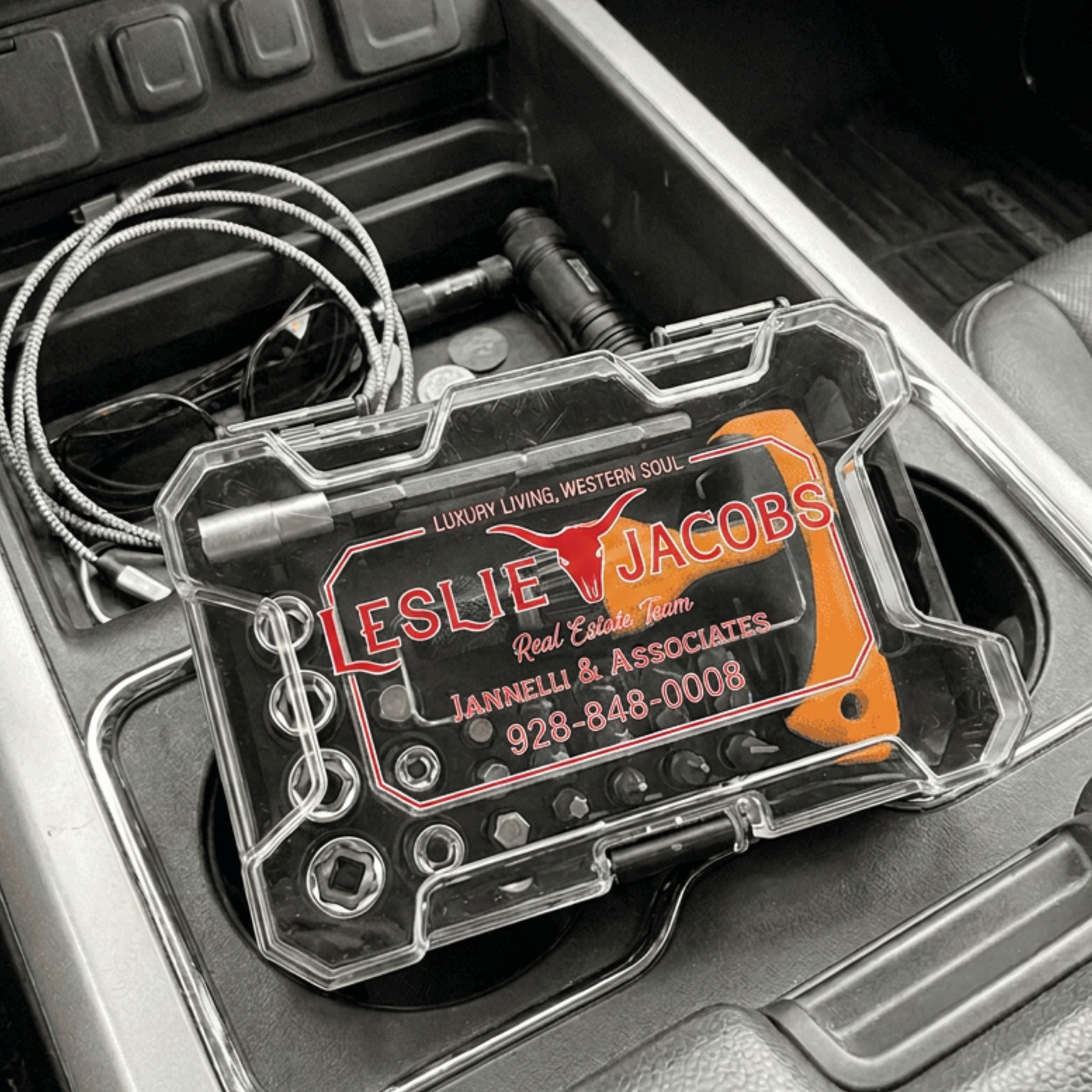 Personalized Socket & Screwdriver Tool Set Gift, Custom Travel Tool Kit For Handy Men & Handy Women and Those That Have to Adult, Small Tool Set With Name Or Fun Saying