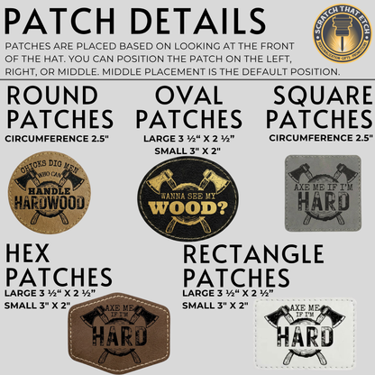 Personalized Lumberjack Festival Patch Hat, Custom Richardson 112 Trucker Hat, Lumberjack Days Gift, 4 Designs To Choose From