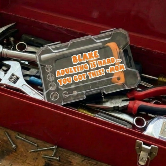 Personalized Socket & Screwdriver Tool Set Gift, Custom Travel Tool Kit For Handy Men & Handy Women and Those That Have to Adult, Small Tool Set With Name Or Fun Saying